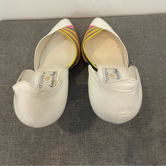 MARY POPPS Vintage 80s Retro Rainbow 3” Pumps - Size 7.5 - Picture 10 of 14